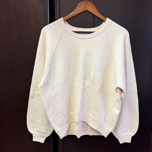 Aerie Cream Crewneck Sweater